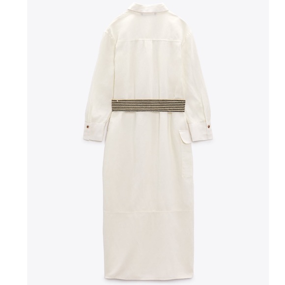Jupe Mi-mollet Moon River Taille XS - Linen-blend Noire Avec Ceinture - Neuf Avec étiquettes